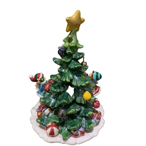 Vtg Innovation Giftware Hedgehog Bramble & Clover porcelain kids Christmas *read - Picture 4 of 8